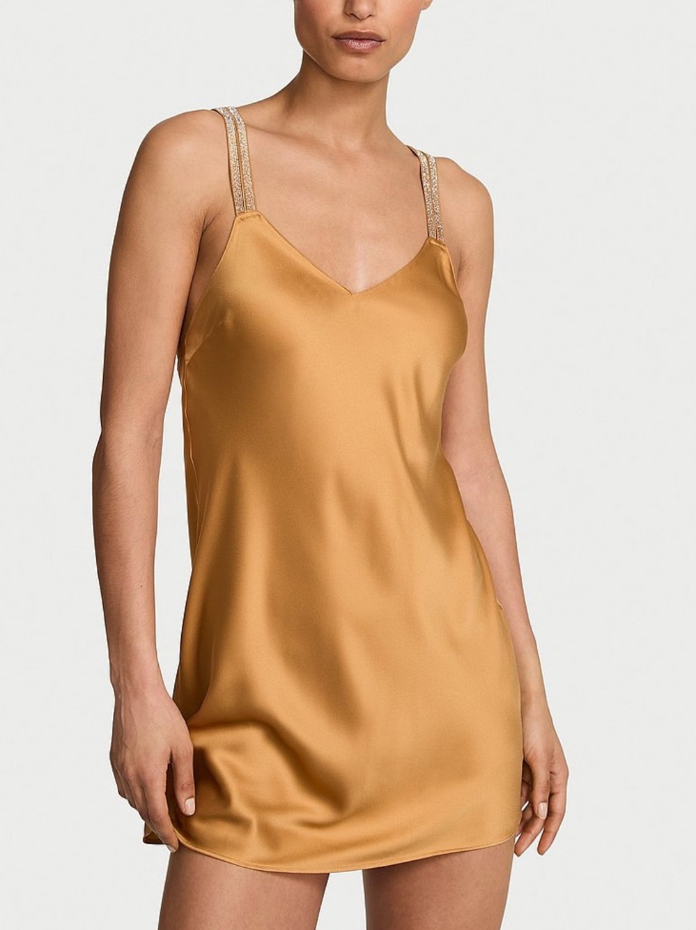 Victoria’s Secret Gradient Shine Strap Satin Slip Dress XL